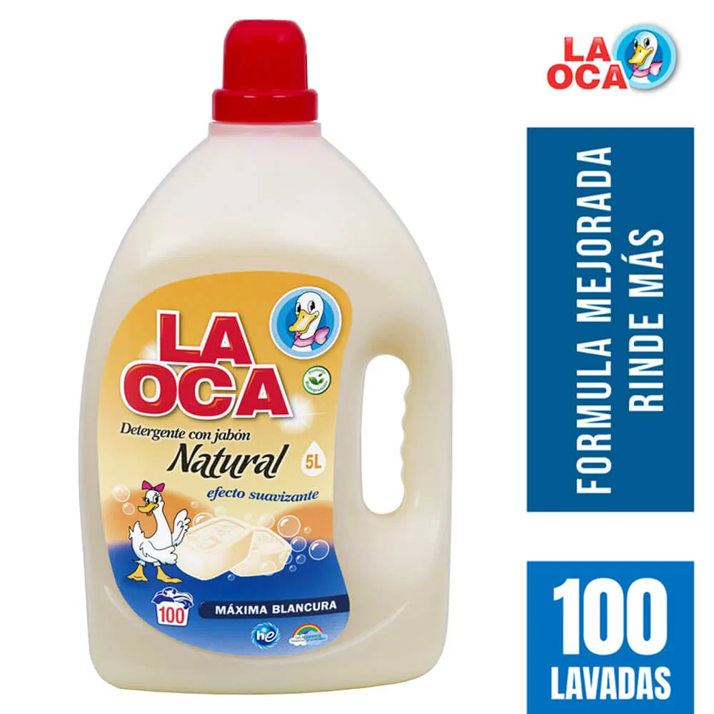 Detergente líquido LA OCA Bebé Hipoalergénico botella 5 L - New Power  International