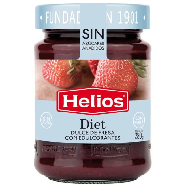 Mermelada diet dulce de fresa Helios frasco 280 g