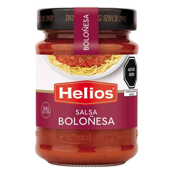 Salsa boloñesa Helios sin gluten frasco 300 g